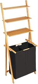 WENKO Leiterregal mit Wäschesammler Ecori, Leiter 