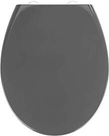 WENKO Premium WC-Sitz Samos Grau, Antibakterieller 