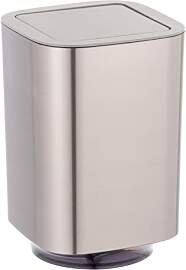 WENKO Schwingdeckeleimer Mod. Auron Silber, 5,5