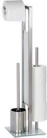 WENKO Stand-WC-Garnitur Chrom Glas