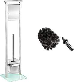 WENKO Stand WC-Garnitur Debar Edelstahl 18 x 73 x
