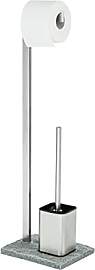 WENKO Stand WC-Garnitur Granit Edelstahl -