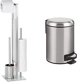 WENKO Stand WC-Garnitur Rivalta Edelstahl Matt,