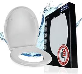 WENKO Toilettendeckel mit Absenkautomatik, hohe