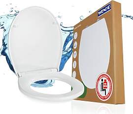 WENKO Toilettendeckel mit Absenkautomatik, hohe