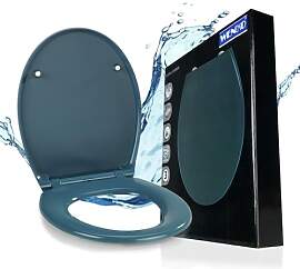 WENKO Toilettendeckel mit Absenkautomatik, oval,