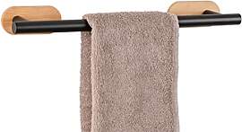 WENKO Turbo-Loc Badetuchstange Orea Bamboo, Halter 