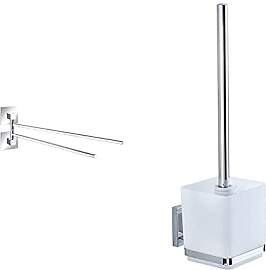 WENKO Turbo-Loc® Edelstahl Handtuchhalter 2 Arme