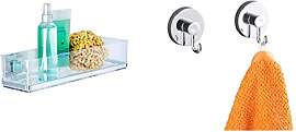 WENKO Vacuum-Loc® Badezimmer Wandregal Quadro