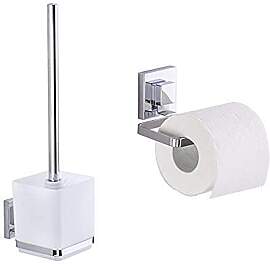 Wenko Vacuum-Loc Garnitur Quadro WC-Bürstenhalter 