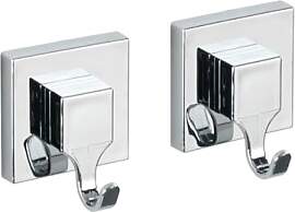 WENKO Vacuum-Loc® Wandhaken Quadro, 2er Set,