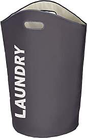 WENKO Wäschesammler Lumo Grau - Wäschekorb