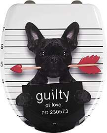 WENKO WC-Sitz Guilty Dog, Toilettensitz mit