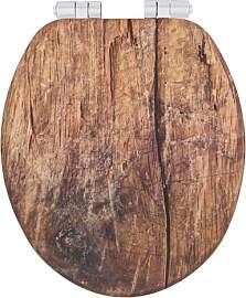 WENKO WC-Sitz Mod. Rustic, Toilettensitz aus