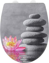 WENKO WC-Sitz Water Lily, strukturierte