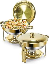 WENMILY Rund Chafing Dish Buffet Set 5L[Robust und 