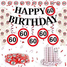 WenmthG 60 Geburtstag Deko Männer Frauen, 60.