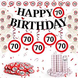 WenmthG 70 Geburtstag Deko Männer Frauen, 70.