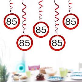 WenmthG 85. Geburtstag Girlande - Verkehrsschild