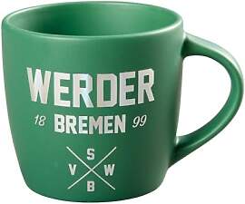 Werder Bremen SVW Tasse Metallic grün