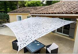 WERKA PRO Weiße perforierte Sonnenschutzplane 3 x 
