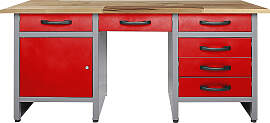 Werkbank ONDIS24 "Harry", rot (rot,