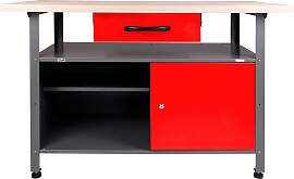 Werkbank ONDIS24 "Klaus", rot (rot,