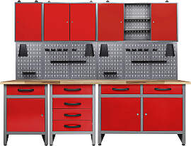 Werkstatt-Set ONDIS24 "Bastler", rot