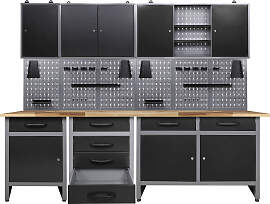 Werkstatt-Set ONDIS24 "Bastler", schwarz 
