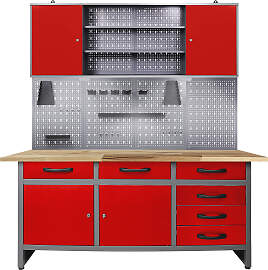 Werkstatt-Set ONDIS24 "Karsten", rot