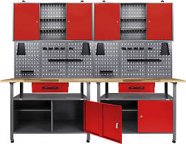 Werkstatt-Set ONDIS24 "Klaus", rot