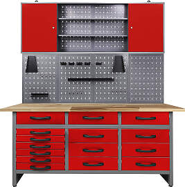 Werkstatt-Set ONDIS24 "Konny", rot (rot, 