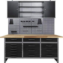 Werkstatt-Set ONDIS24 "Konny", schwarz