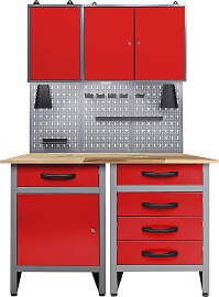 Werkstatt-Set ONDIS24, rot (anthrazit, rot),