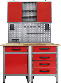 Werkstatt-Set ONDIS24, rot (anthrazit, rot),