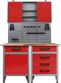Werkstatt-Set ONDIS24, rot (anthrazit, rot),