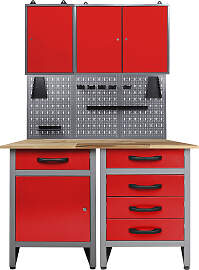 Werkstatt-Set ONDIS24, rot (anthrazit, rot),