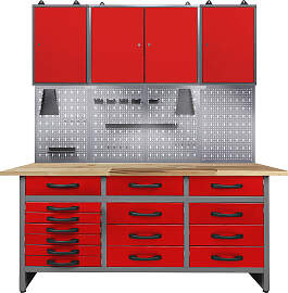 Werkstatt-Set ONDIS24, rot (anthrazit, rot),