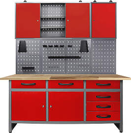 Werkstatt-Set ONDIS24, rot (anthrazit, rot),