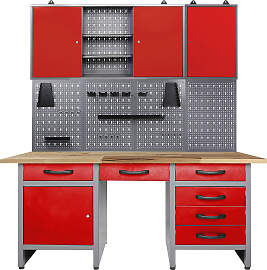 Werkstatt-Set ONDIS24, rot (anthrazit, rot),