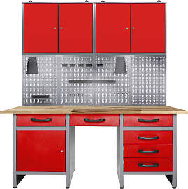 Werkstatt-Set ONDIS24, rot (anthrazit, rot),