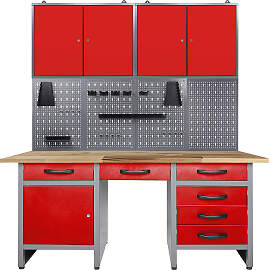 Werkstatt-Set ONDIS24, rot (anthrazit, rot),