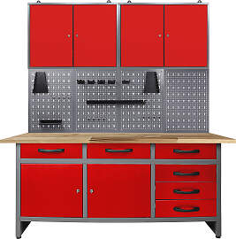 Werkstatt-Set ONDIS24, rot (anthrazit, rot),