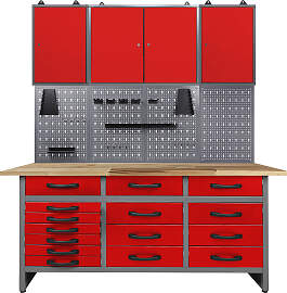 Werkstatt-Set ONDIS24, rot (anthrazit, rot),