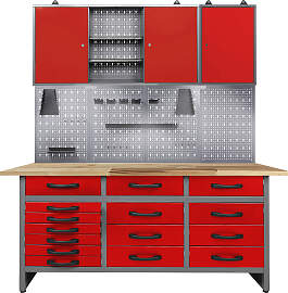 Werkstatt-Set ONDIS24, rot (anthrazit, rot),