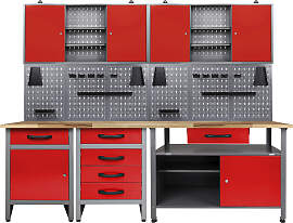 Werkstatt-Set ONDIS24, rot (anthrazit, rot),