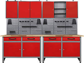 Werkstatt-Set ONDIS24, rot (anthrazit, rot),