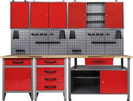 Werkstatt-Set ONDIS24, rot (anthrazit, rot),