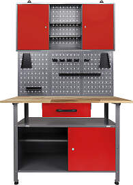 Werkstatt-Set ONDIS24, rot, B:120cm H:205cm