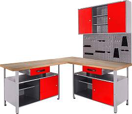 Werkstatt-Set ONDIS24, rot (rot, anthrazit),